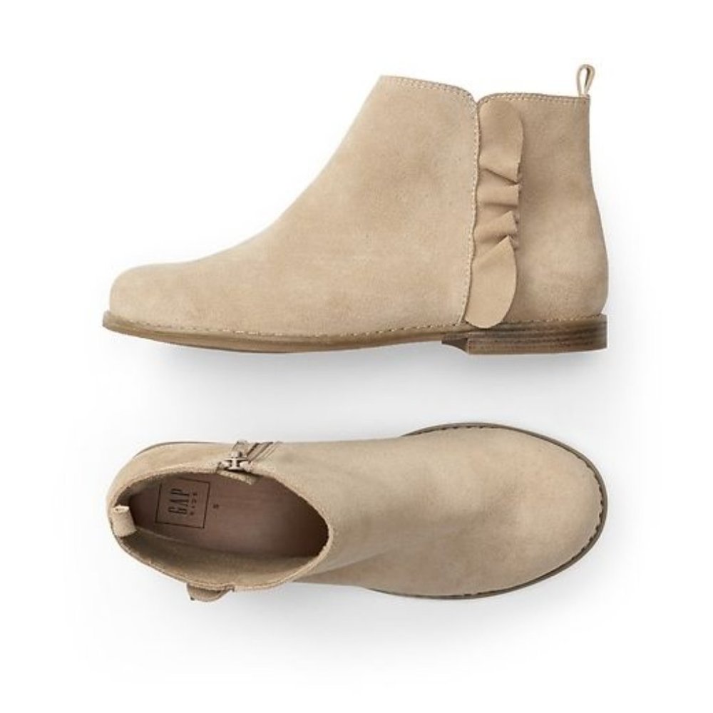 Gap Genuine Suede Ankle Boots For Girls 12